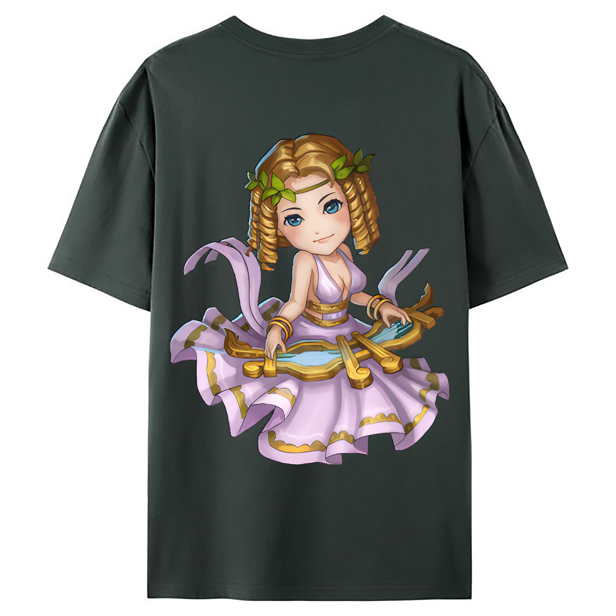（画像用） リーグ・オブ・レジェンド League of Legends LOL 綿100％ メンズ半袖Tシャツ（バックプリント） 通気性